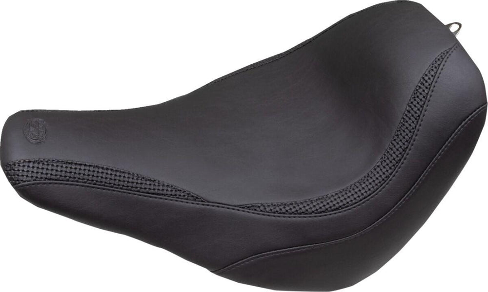 Mustang Runaround Basketweave Solo Seat For Harley Davidson FXLRS 1923 2024 - Black