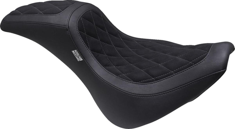 Mustang Kodlin Signature Series Fastback Seat For Harley Davidson FXBB 1750 2018-2020 - Black Grey