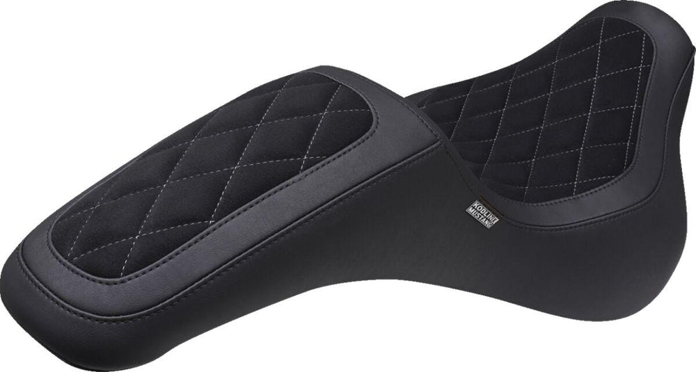 Mustang Kodlin Signature Series Fastback Seat For Harley Davidson FXBB 1750 2018-2020 - Black Grey