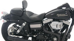 Mustang Wide Solo Seat with Removable Backrest For Harley Davidson FLD 1690 2014-2016 - Black
