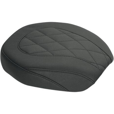 Mustang Wide Tripper Forward Solo and Rear Seat For Harley Davidson FLD 1690 2014-2016 - Black