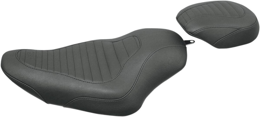 Mustang Tripper Synthetic Leather Solo Seat For Harley Davidson XL 1200 CX 2016-2020 - Black