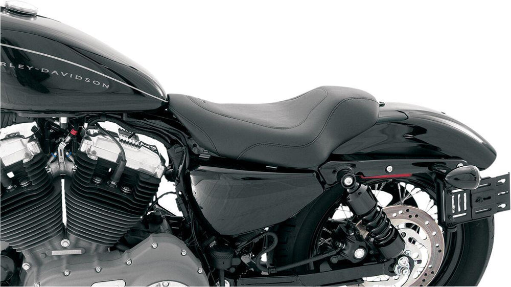 Mustang Tripper Synthetic Leather Solo Seat For Harley Davidson XL 1200 CX 2016-2020 - Black