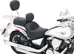 Mustang Vintage Wide Touring Seat With Driver Backrest For Kawasaki VN 900 2006-2016 - Black
