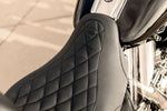 Mustang Wide Tripper Solo Seat With Removable Driver Backrest For Harley Davidson FLHR 1584 2008 - Black