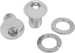 Mustang  Seat Bolts and Mounting Nuts For Harley Davidson FLST 1340 1987-1990 - Chrome