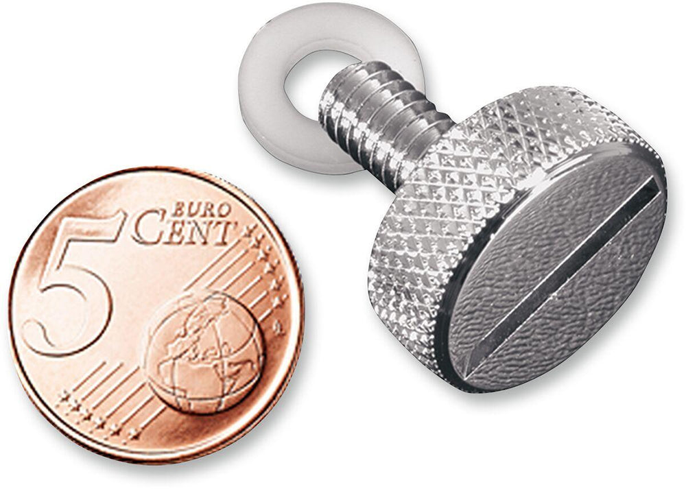 Mustang Quarter Turn Seat Thumb Screw Kit For Harley Davidson FLD 1690 2012-2013 - Chrome
