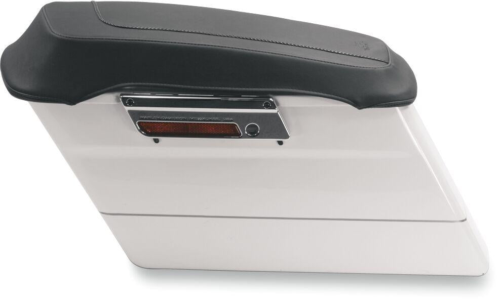 Mustang Saddlebag Lid Covers For Harley Davidson FLHR 1340 1994-1998 - Black