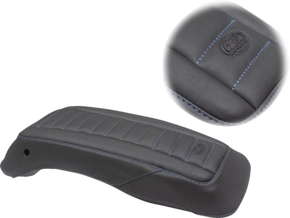 Mustang Saddlebag Lid Covers For Harley Davidson FLH 1868 2021 - Black Blue