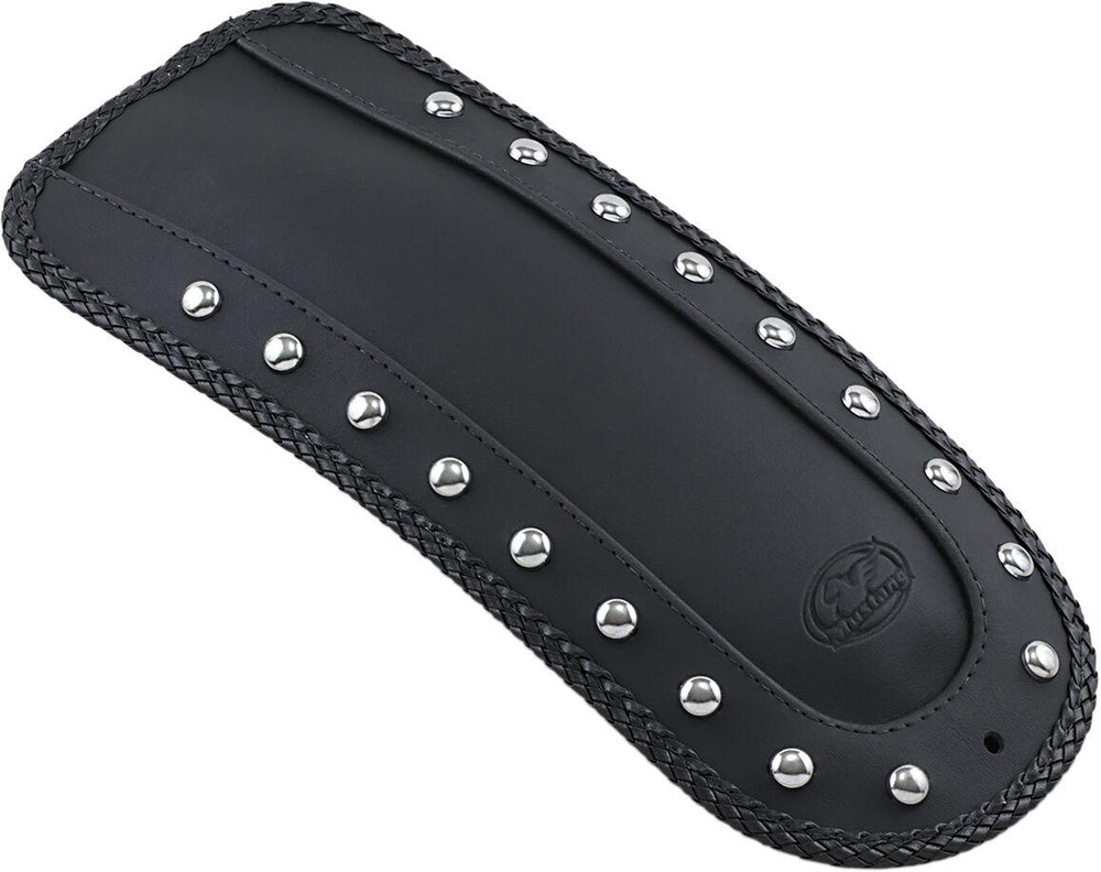 Mustang Fender Bib for Solo Seat For Harley Davidson FLH 1200 1970-1980 - Black Chrome