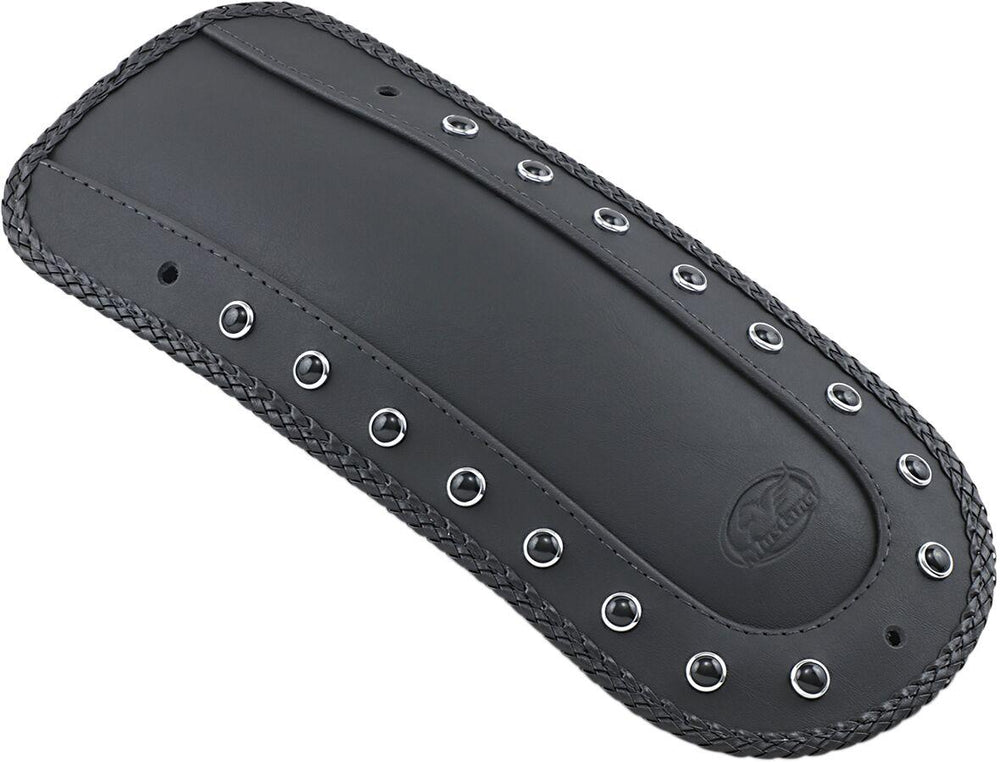 Mustang Fender Bib for Solo Seat For Harley Davidson FLHR 1340 1994-1998 - Black Chrome