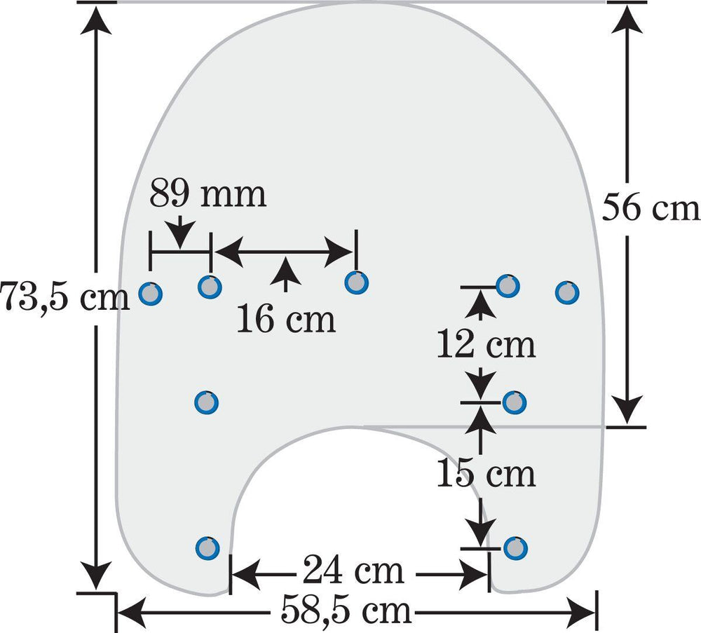 Memphis Shades Road King Plastic For Harley Davidson FLHR 1340 1994-1998 38 cm (15") - Clear