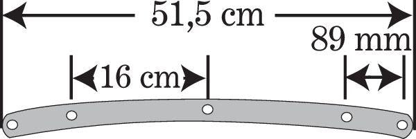 Memphis Shades Road King Plastic For Harley Davidson FLHR 1340 1994-1998 48.5 cm (19") - Solar
