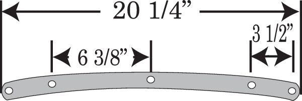 Memphis Shades Road King Plastic For Harley Davidson FLHR 1340 1994-1998 48.5 cm (19") - Solar