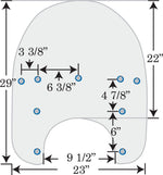 Memphis Shades Road King Plastic For Harley Davidson FLHR 1340 1994-1998 48.5 cm (19") - Solar