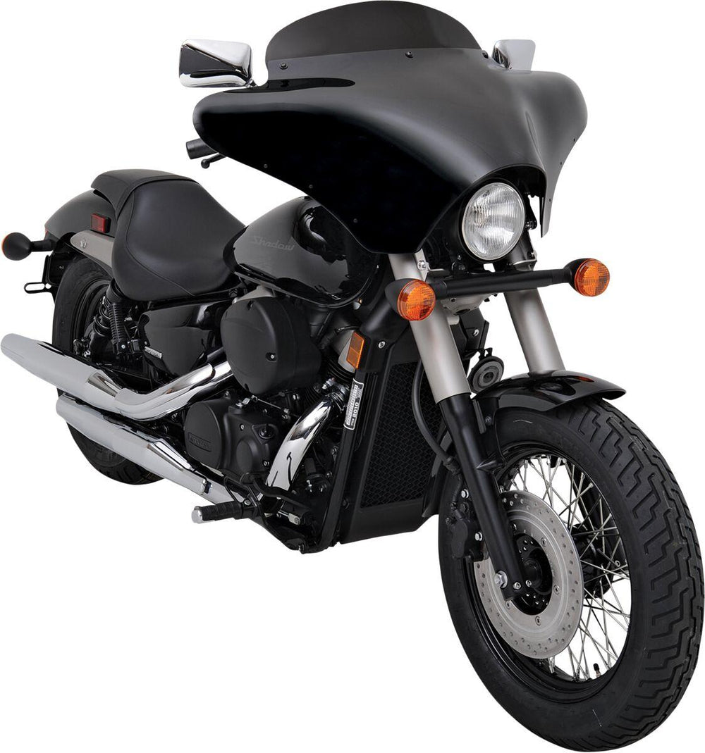 Memphis Shades Batwing Fairing Windshield For Suzuki C 50 12.5 cm (5") - Black