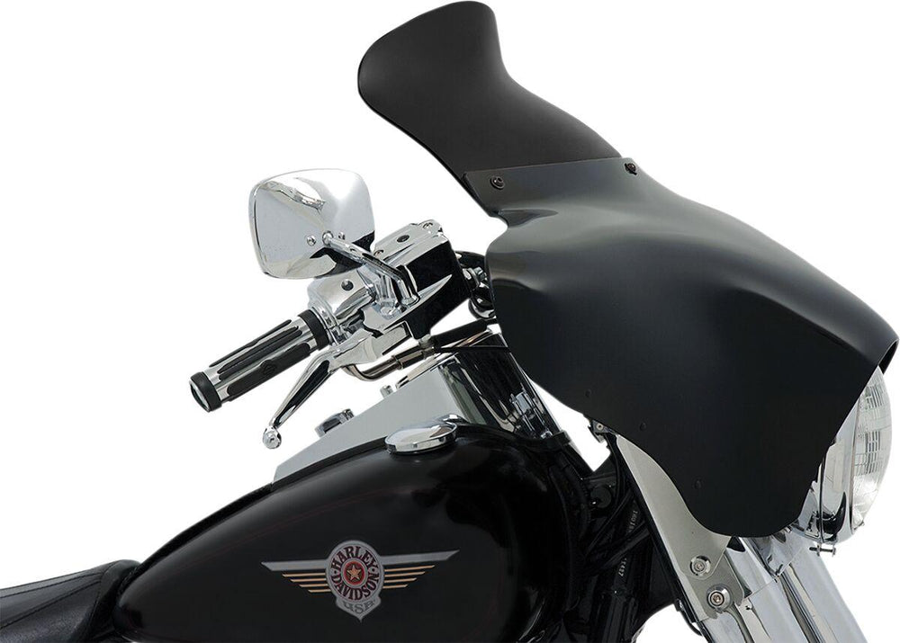 Memphis Shades Batwing Spoiler Windshield For Suzuki C 50 23 cm (9") - Black