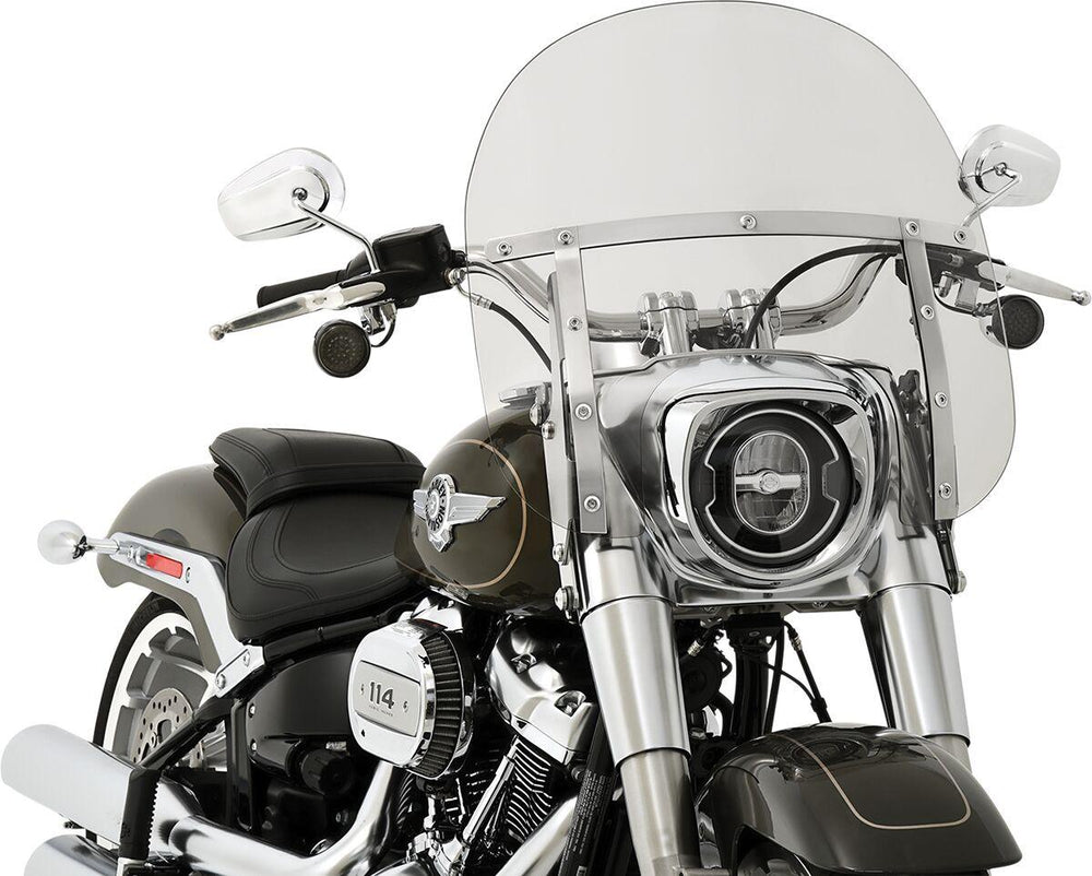 Memphis Shades Fats Windshield For Harley Davidson FLFB 1750 2018-2020 38 cm (15") - Grey