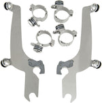 Memphis Shades Sportshield Trigger Lock Complete Mount Kit For Harley Davidson FXDWG 1340 1993-1998 - Polished