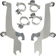 Memphis Shades Sportshield Trigger Lock Complete Mount Kit For Harley Davidson FXDWG 1340 1993-1998 - Polished