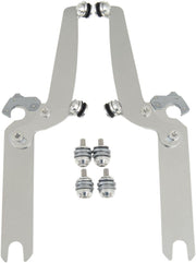 Memphis Shades Sportshield Trigger Lock Complete Mount Kit For Harley Davidson FLS 1690 2012-2016 - Polished