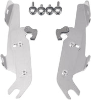 Memphis Shades Fats Slim Windshield Trigger Lock Complete Mount Kit For Harley Davidson FLS 1690 2012-2016 - Polished