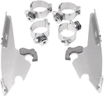 Memphis Shades Fats Slim Windshield Trigger Lock Complete Mount Kit For Harley Davidson FXBB 1750 2018-2020 - Polished