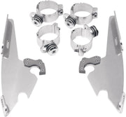 Memphis Shades Fats Slim Windshield Trigger Lock Complete Mount Kit For Harley Davidson FXBB 1750 2018-2020 - Polished