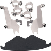 Memphis Shades Sportshield Trigger Lock Complete Mount Kit For Harley Davidson VRSCA 1130 2002-2006 - Polished