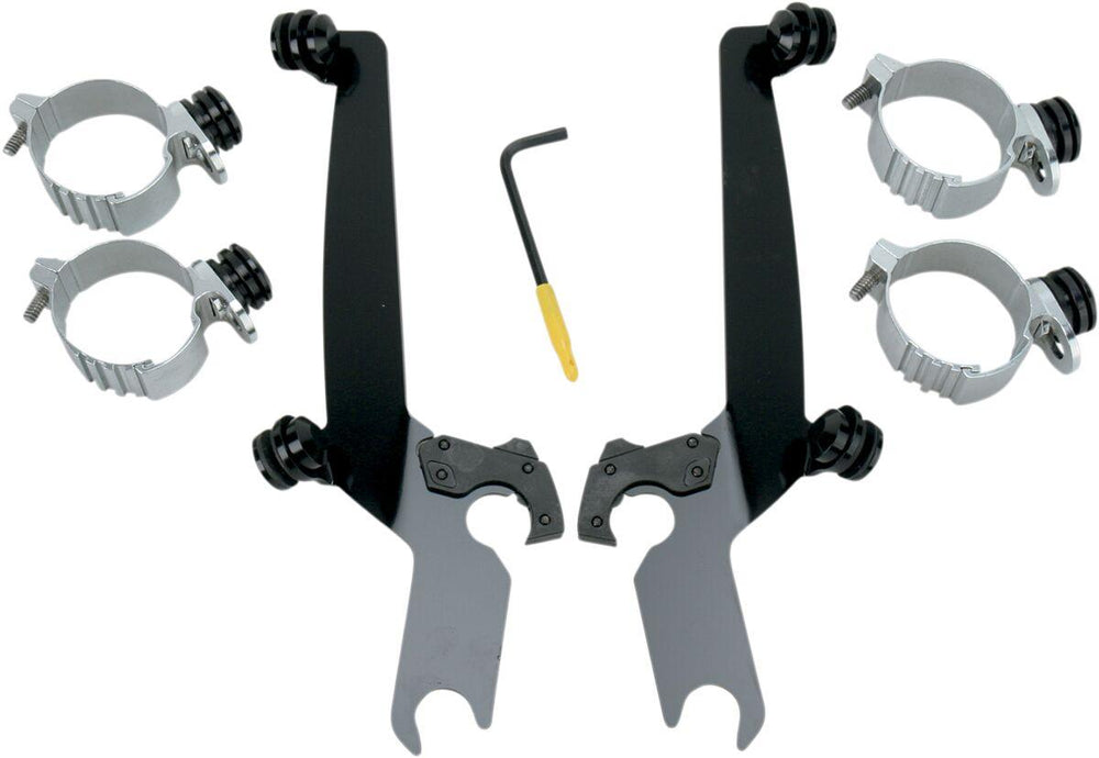 Memphis Shades Sportshield Trigger Lock Complete Mount Kit For Harley Davidson FXBB 1750 2018-2020 - Black