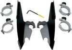 Memphis Shades Fats Slim Windshield Trigger Lock Complete Mount Kit For Harley Davidson FXBB 1750 2018-2020 - Black