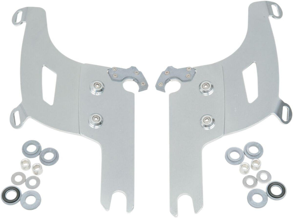 Memphis Shades Bullet Fairing Trigger Lock Hardware Kit For Harley Davidson FLHR 1340 1994-1998 - Polished