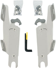 Memphis Shades Fats Slim Windshield Trigger Lock Complete Mount Kit For Harley Davidson FLS 1690 2012-2016 - Polished