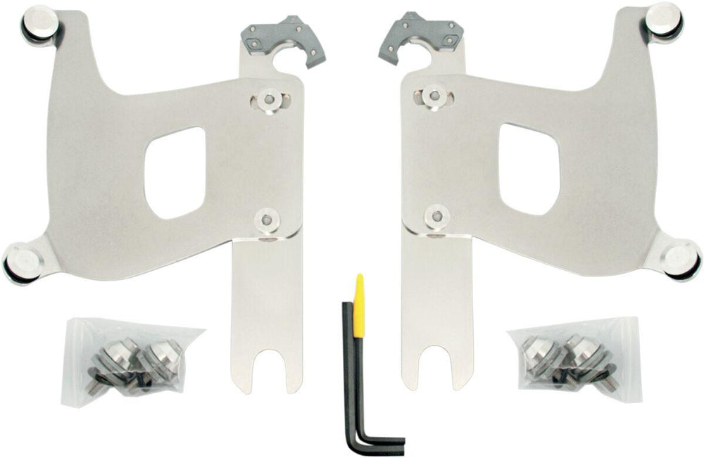 Memphis Shades Bullet Fairing Trigger Lock Hardware Kit For Harley Davidson FLS 1690 2012-2017 - Polished