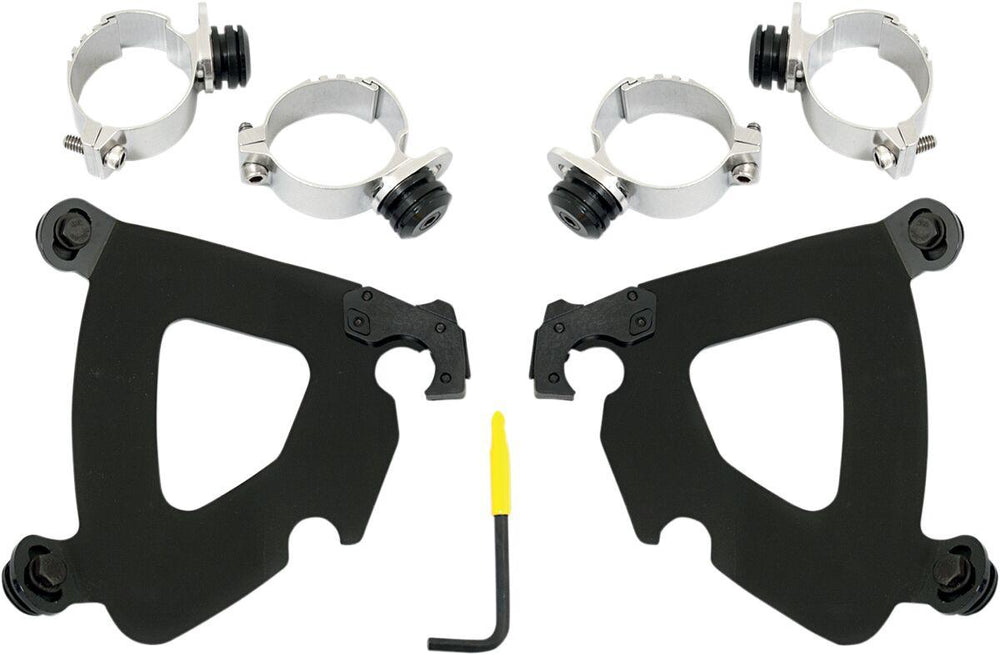 Memphis Shades Gauntlet Fairing Trigger Lock Hardware Kit For Harley Davidson FXBB 1750 2018-2020 - Black