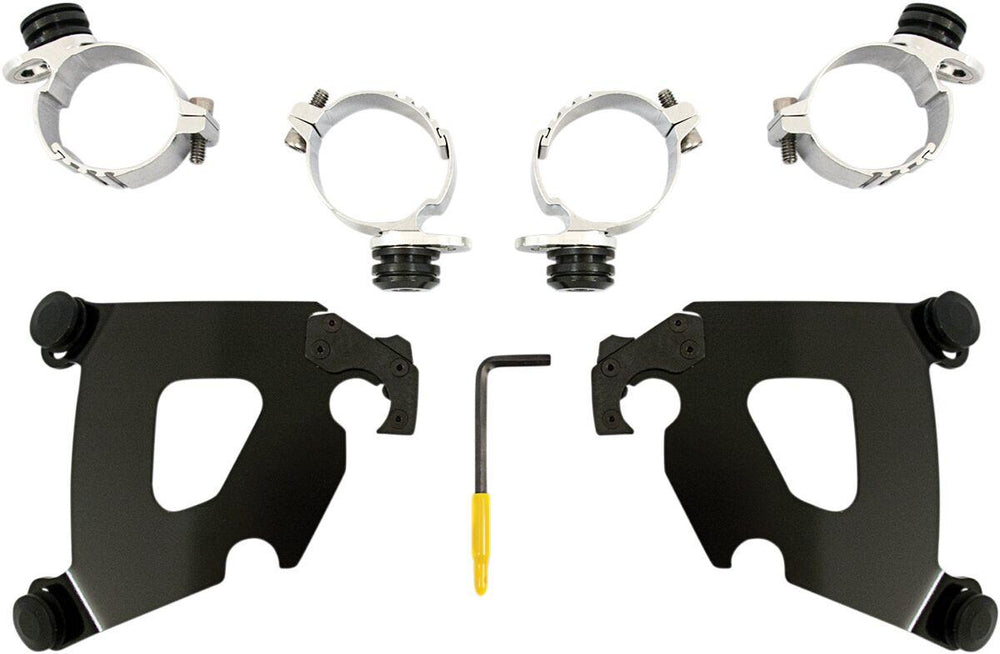 Memphis Shades Cafe Fairing Trigger Lock Hardware Kit For Harley Davidson FXBB 1750 2018-2020 - Black