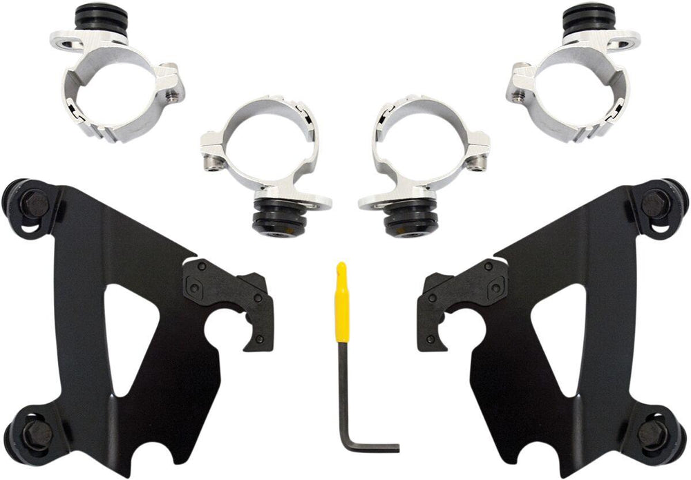 Memphis Shades Cafe Fairing Trigger Lock Hardware Kit For Harley Davidson XG 500 2015-2016 - Black