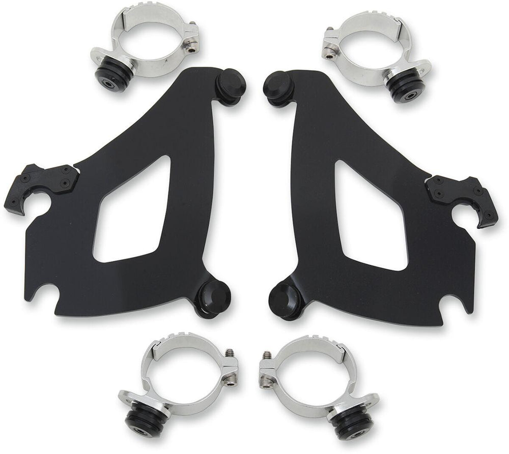 Memphis Shades Bullet Fairing Trigger Lock Hardware Kit For Harley Davidson FXSB 1690 2013 - Black
