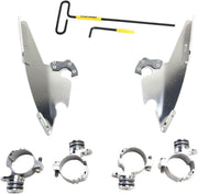 Memphis Shades Fats Slim Windshield Trigger Lock Complete Mount Kit For Harley Davidson XL 1200 T 2014-2017 - Polished