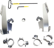 Memphis Shades Batwing Fairing Trigger Lock Mounting Kit For Harley Davidson XL 1200 L 2006-2011 - Polished