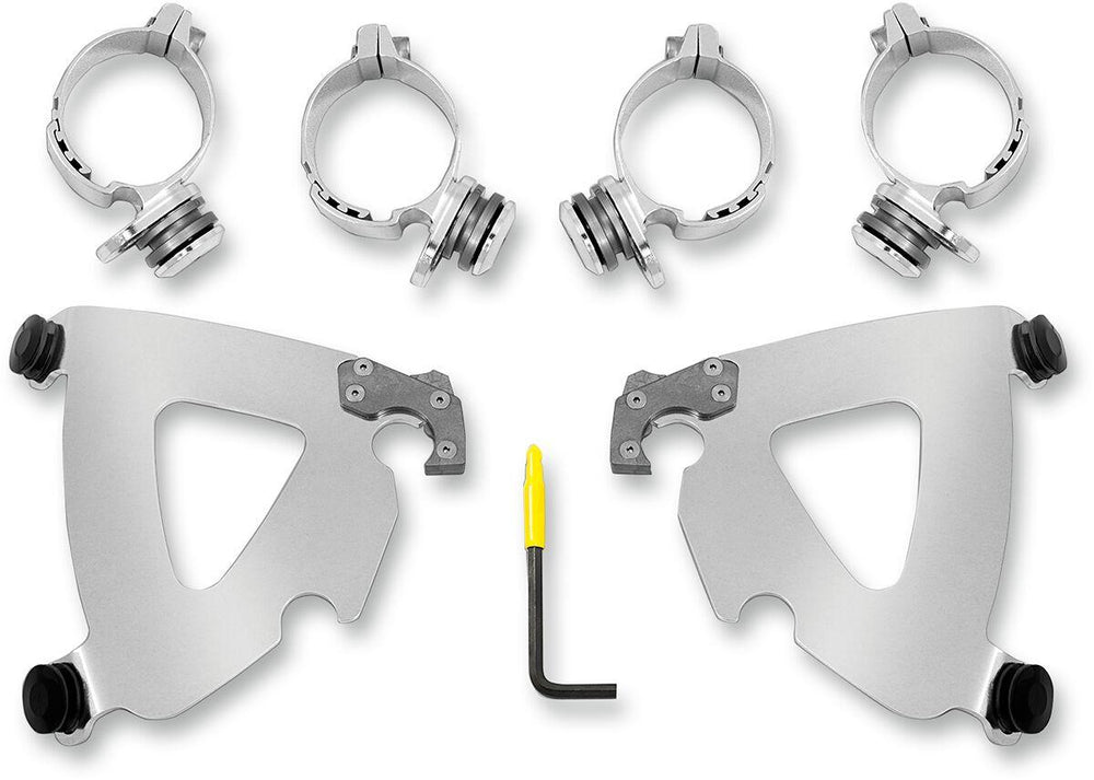 Memphis Shades Road Warrior Trigger Lock Mount Kit For Harley Davidson FXBB 1750 2018-2020 - Polished