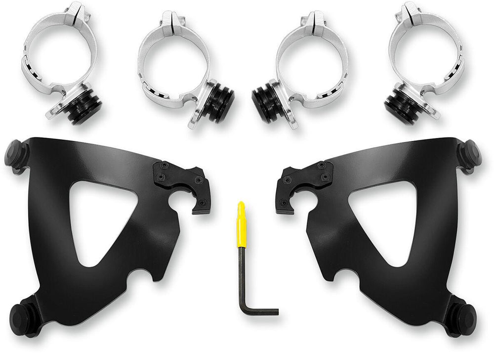 Memphis Shades Road Warrior Trigger Lock Mount Kit For Harley Davidson FXBB 1750 2018-2020 - Black
