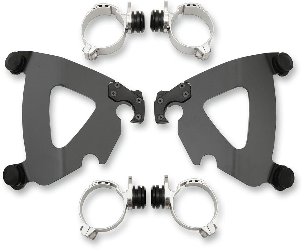 Memphis Shades Road Warrior Trigger Lock Mount Kit For Harley Davidson FXDF 1584 2008-2011 - Black