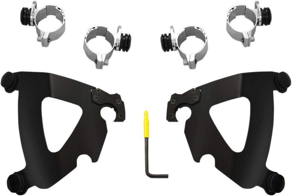 Memphis Shades Road Warrior Trigger Lock Mount Kit For Harley Davidson FXDWG 1340 1993-1998 - Black
