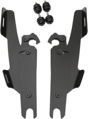 Memphis Shades Fats Slim Windshield Trigger Lock Complete Mount Kit For Harley Davidson FLFB 1750 2018-2020 - Black