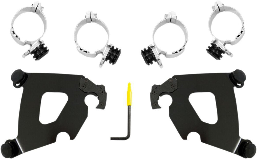 Memphis Shades Cafe Fairing Trigger Lock Hardware Kit For Harley Davidson FXLR 1750 2018-2020 - Black