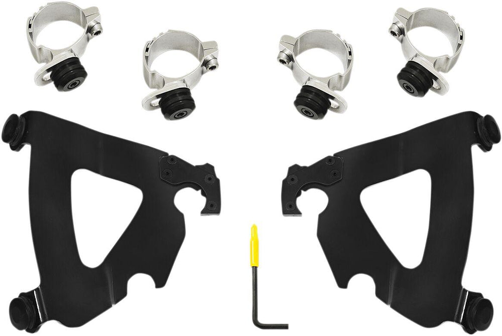 Memphis Shades Road Warrior Trigger Lock Mount Kit For Harley Davidson FXD 1340 1995-1998 - Black