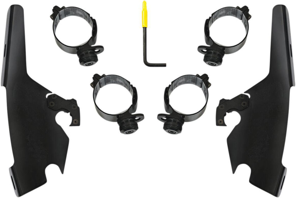 Memphis Shades Batwing Fairing Trigger Lock Mounting Kit For Harley Davidson FLSB 1750 2018-2024 - Black