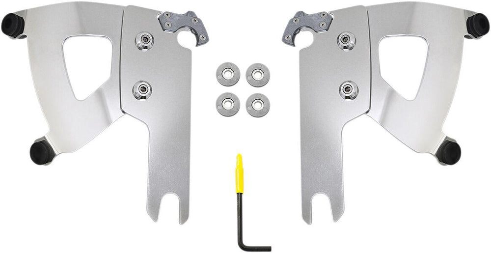 Memphis Shades Road Warrior Trigger Lock Mount Kit For Harley Davidson FLHR 1340 1994-1998 - Polished