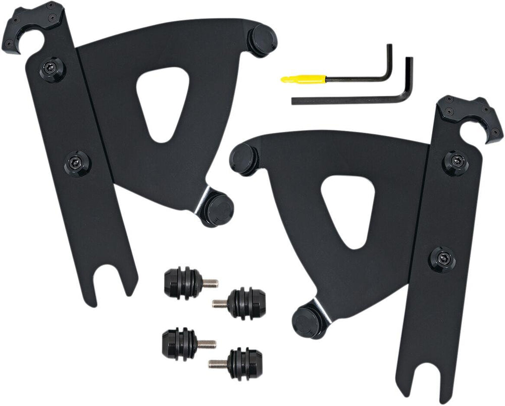 Memphis Shades Road Warrior Trigger Lock Mount Kit For Harley Davidson FLS 1690 2012-2016 - Black